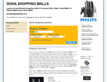 Tablet Screenshot of dohashoppingmalls.com